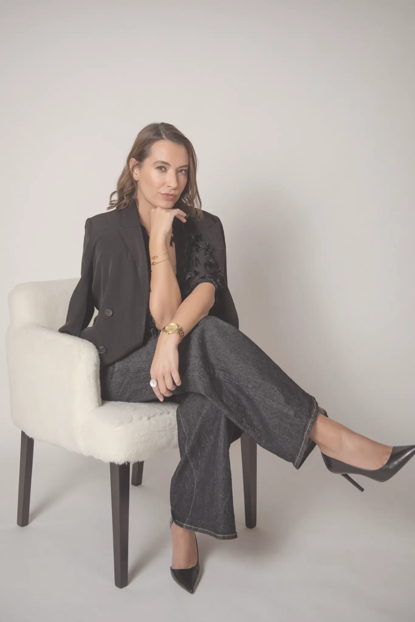Céline De Almeida portrait in CEO Reset editorial style